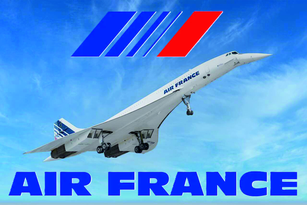 Concorde Air France - metal poster metal sign AV0067