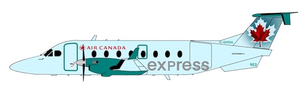 Beechcraft 1900D Air Canada C-GHGA 3DD0081