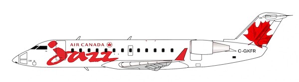Canadair CRJ200 Air Canada Jazz (Red) C-GKFR 3DD0098