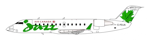 Canadair CRJ200 Air Canada Jazz (Green) C-FDJA 3DD0101