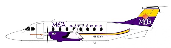 Beechcraft 1900D Mesa Airlines N131YV 3DD0112