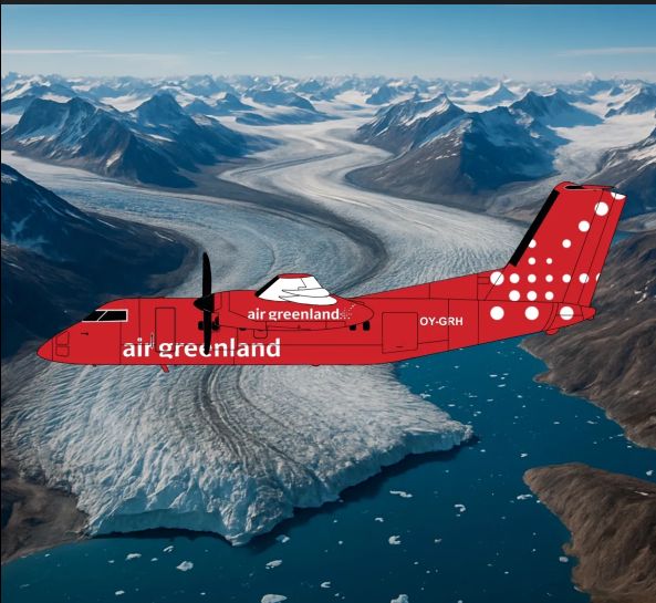 De Havilland Dash 8-Q100 Air Greenland OY-GRH 3DD0148