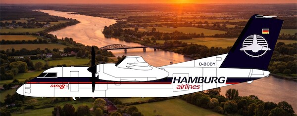 De Havilland Dash 8-Q100 Hamburg Airlines D-BOBY 3DD0166