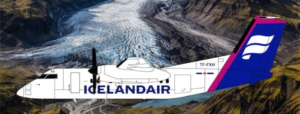 De Havilland Dash 8-Q200 Iceland Air (Pink) TF-FXH 3DD0167