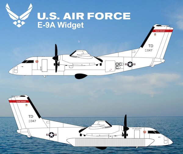 De Havilland Dash 8-Q100 E-9A Widget USAF 84-0047 3DD0174