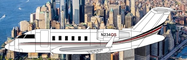 Challenger 601 Netjets N234QS 3DD0191