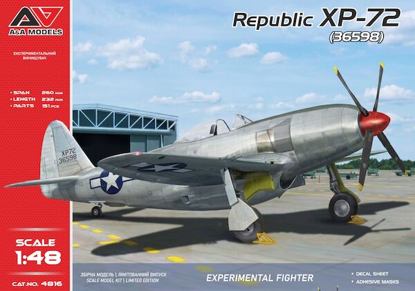 Republic XP-72 experimental.fighter (four-bladed prop.) AAM4816