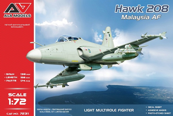 Hawk 208 light fighter (Malaysian A.F) AAM7231