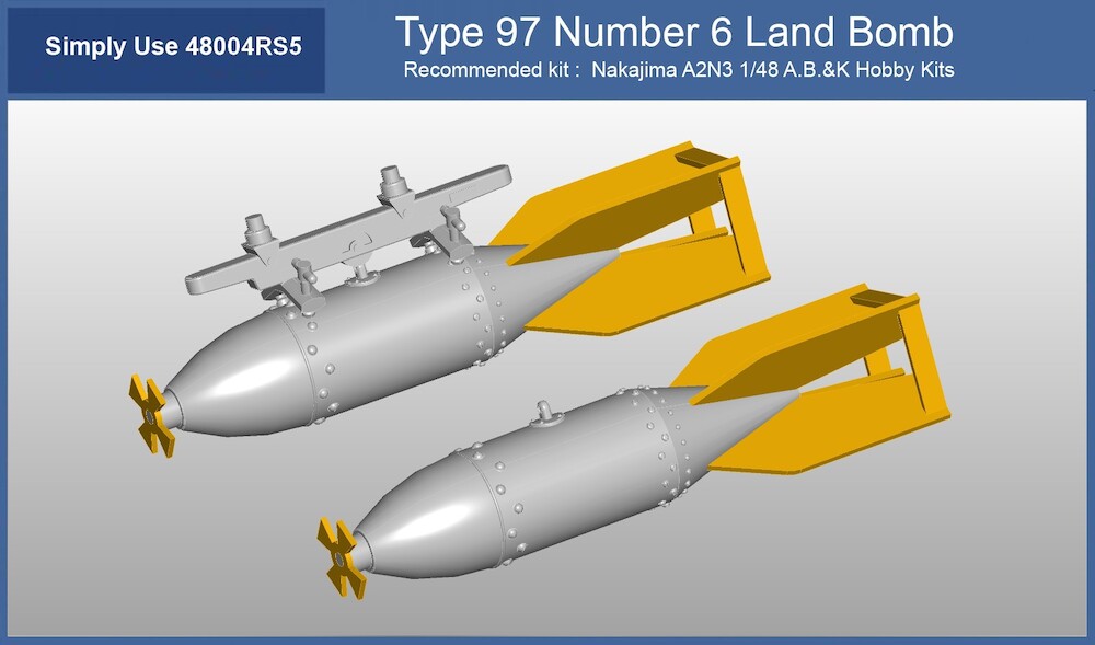 AB&K Models 48004RS Type 97 number 6 Land Bombs