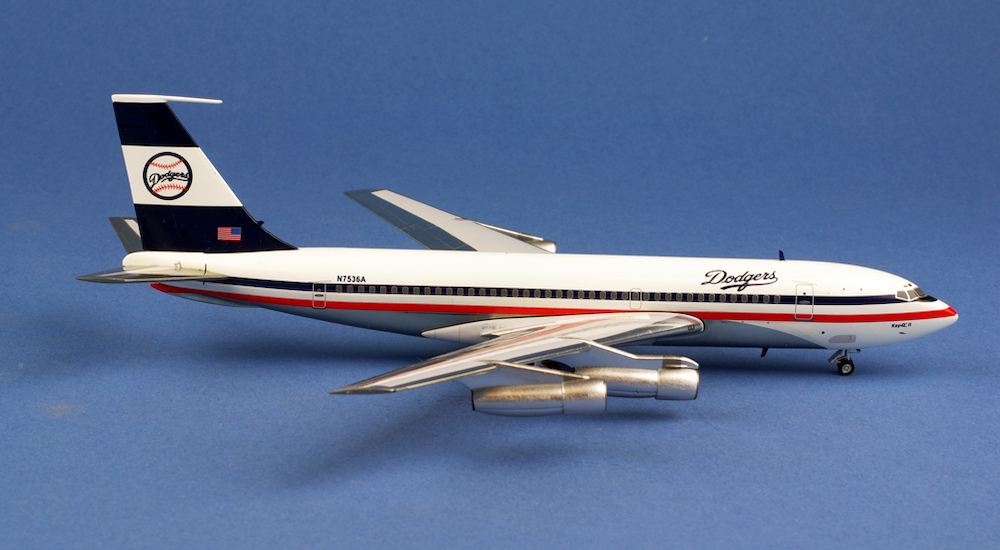 Aero Classics AC219494 Boeing 720B Los Angeles Dodgers N7536A