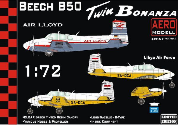 Beech B50 Twin Bonanza (Air Lloyd, Libyan AF) 73751