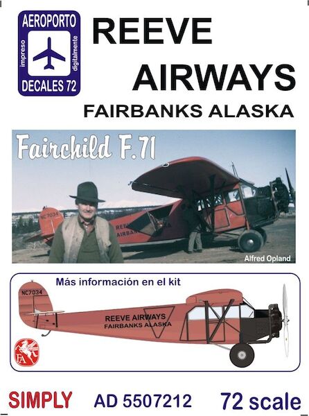 Fairchild F71 (Reeve Airways, Fairbanks Alaska)  Ad5507212