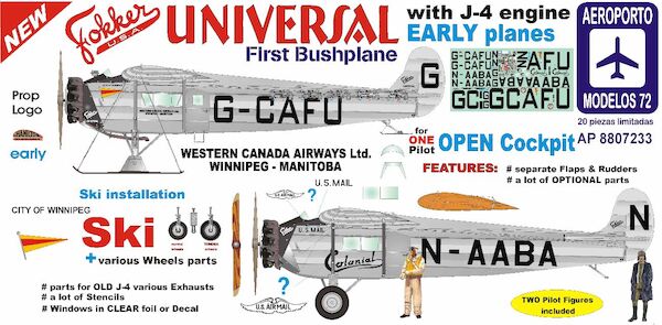 Fokker Universal - EARLY type II AP8807233