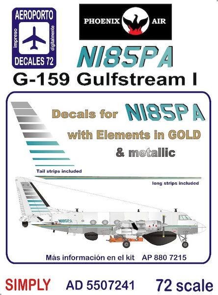 Grumman G-159 Gulfstream I( Phoenix  N185 - Gold Print)  AD5507241