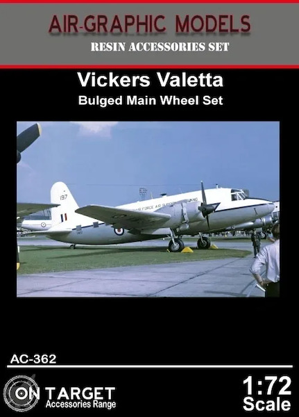 Vickers Valetta Bulged Mail Wheel set (Valom) AIR.AC-362