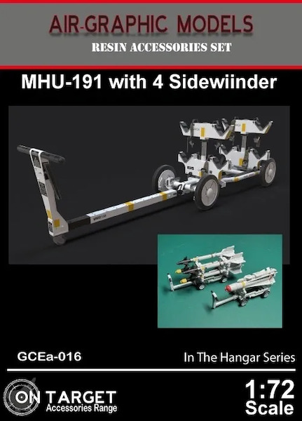 MHU-191 Weapons Trolley with 4 Sidewinder missiles AIR.GSEa-0116