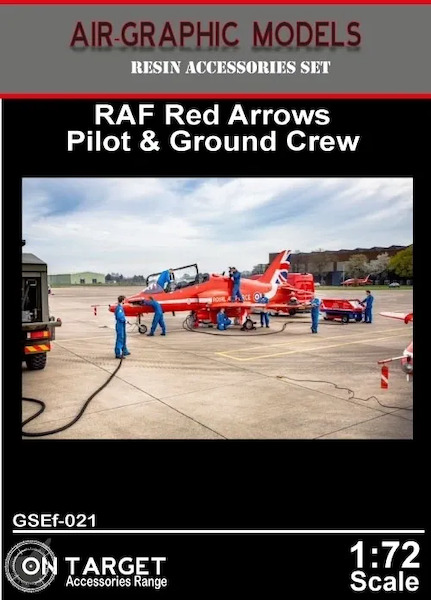 RAF Red Arrows ground crew and Pilot (6 figures) AIR.GSEf-72021