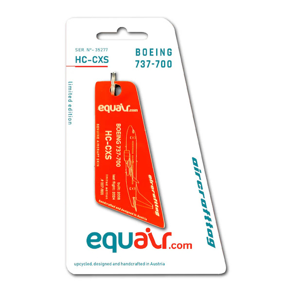 Keychain made of: Boeing 737-700 Equair HC-CXS HC-CXS