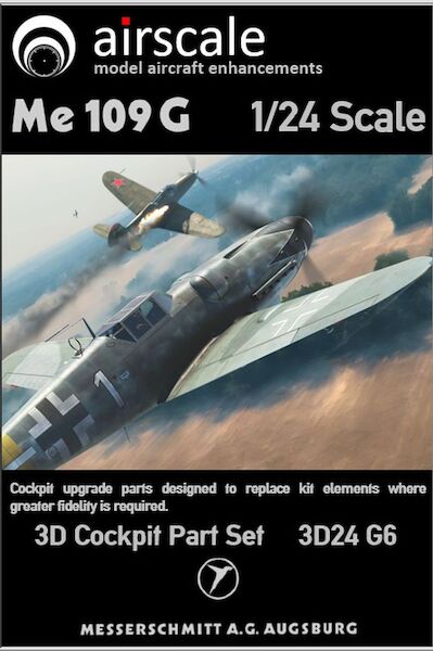 Messerschmitt BF109G-6 Cockpit Part set (Airfix) 3D24G