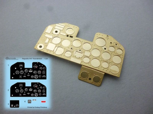 Republic P47 Thunderbolt Instrument Panel Upgrade (Kinetic) PE24TBT