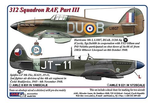 312sq RAF Part 3 (Hurricane MKI, Spitfire LF MkIXe)  AMLC4-007
