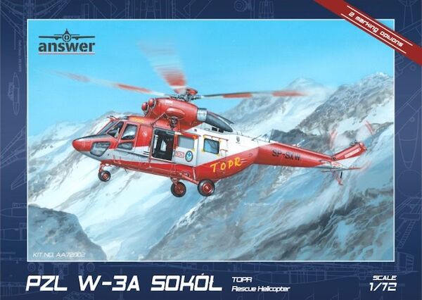PZL W-3A Sokol TOPR Rescue Helicopter (4 markings)  AA72002