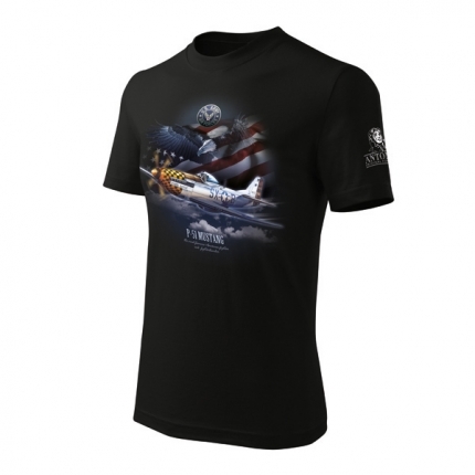 Antonio ANT-P51-L T-shirt with aircraft P-51 MUSTANG Large