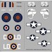 Curtiss P40N warhawk Replacement decal for Matchbox kit APCR72039