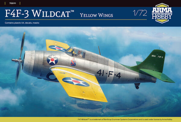 Grumman F4F-3 Wildcat Yellow Wing 70091