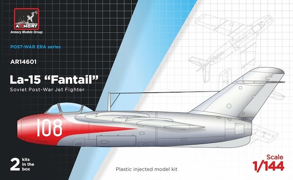 Lavochkin La15 Fantail ,Soviet Post-War Jet Fighter (2 kits included)  AR143601