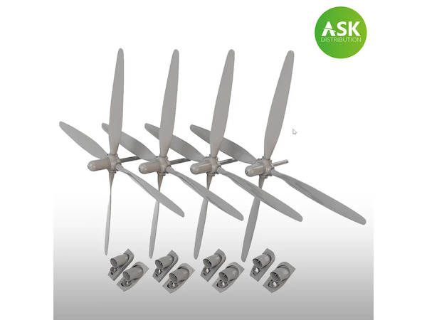 Propeller and exhausts for B29 Superfortress (Revell/Monogram) 200-A48069
