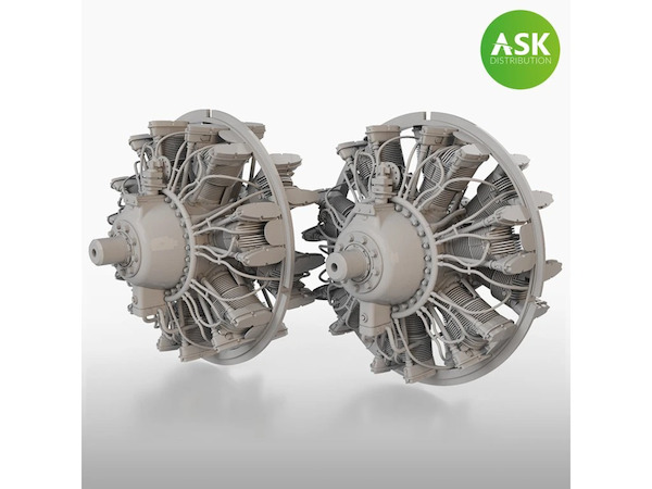 Wright R2600 Engines for B25 Mitchell (Hong Kong models 200-A48084