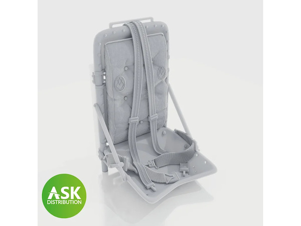 P51D Mustang seat with Seatbelts ((Eduard) 200-A48086