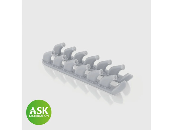 P51D Mustang Exhausts((Eduard) 200-A48089