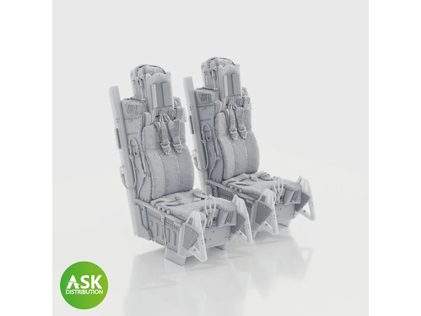 ACE II Ejection seat with Seat belts (F16I SUFA Great wall Hobby (2 seats included) 200-A48095