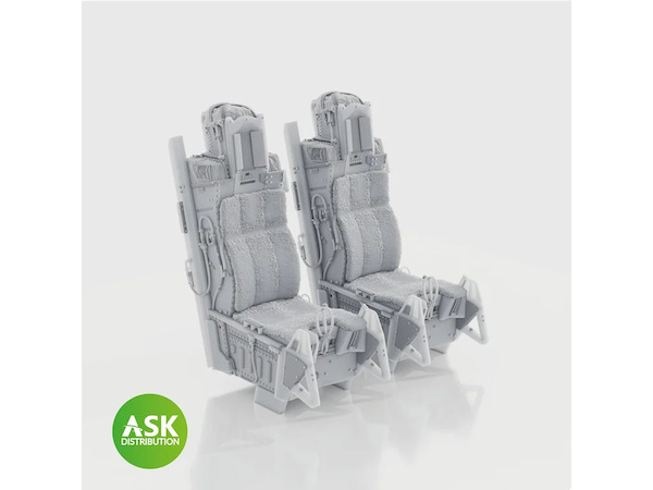 ACE II Ejection seat without Seat belts (F16I SUFA Great wall Hobby (2 seats included) 200-A48096