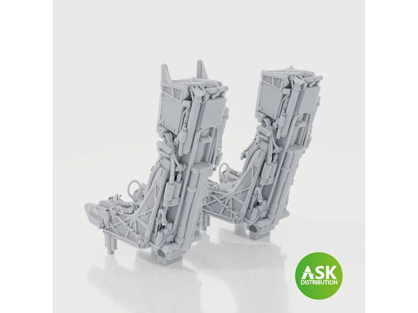 SJU17 Ejection seat with Seat belts (Tamiya F14D (2 seats included) 200-A72040