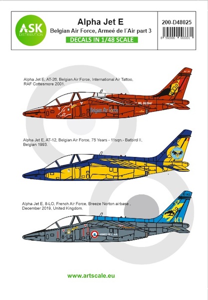 Alpha Jet E  (Belgian AF, Armee de l'Air) Part 3  200-D72020