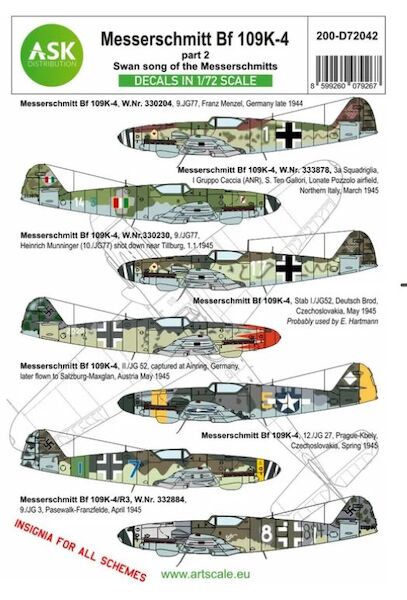Messerschmitt BF109K-4 part 2 - Swan song of the Messerschmitts 200-D72042