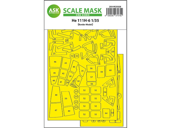 Masking Set Heinkel He111H-6 (Border Model) Single Sided 200-M35028