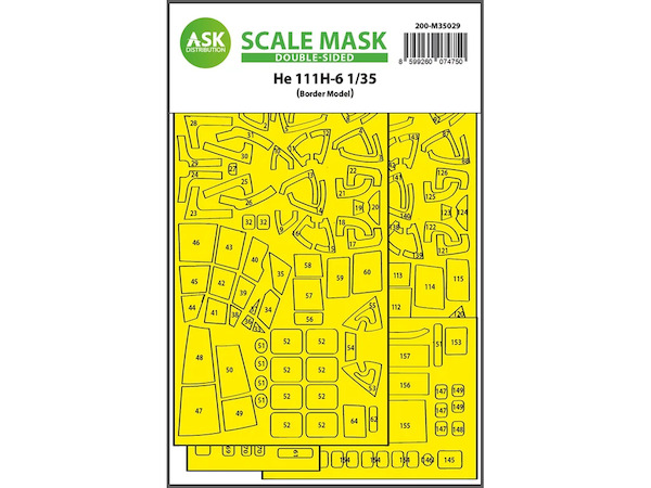 Masking Set Heinkel He111H-6 (Border Model) Double sided 200-M35029