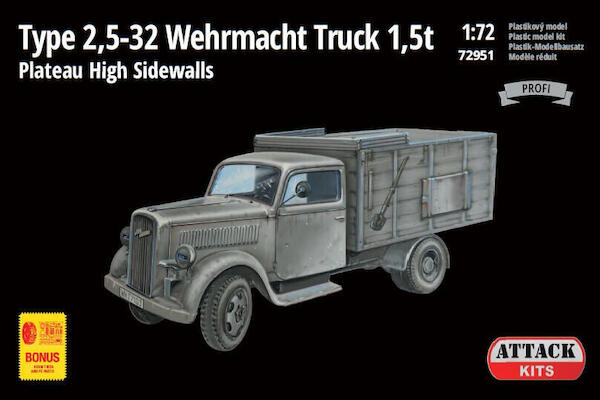 Opel Blitz Type 2,5-32 Light truck 1,5t Plateau High Sidewalls  72951