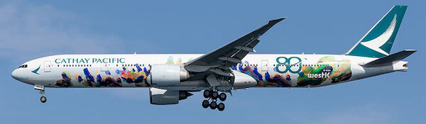 Boeing 777-367ER Cathay Pacific "Spirit of Hong Kong" B-KQU detachable gear WB4079