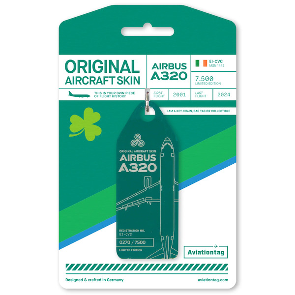 Keychain made of: Aer Lingus Airbus A320 - EI-CVC EI-CVC