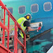 Keychain made of: Icelandair Hekla Aurora Boeing 757 - TF-FIU Dark green TF-FIU DARK GREEN