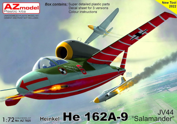 Heinkel He162A-9 "Salamander" JV44  AZ7825