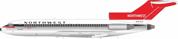 Boeing 727-51 Northwest Orient Airlines N462US POLISHED B-721-NW-462P
