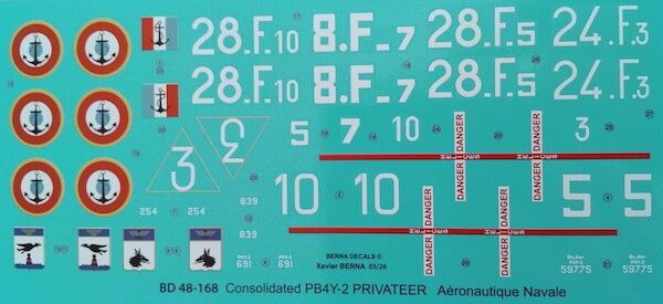 French Consolidated PB4Y-2 Privateer in Indochina (4 schemes). BD48-168
