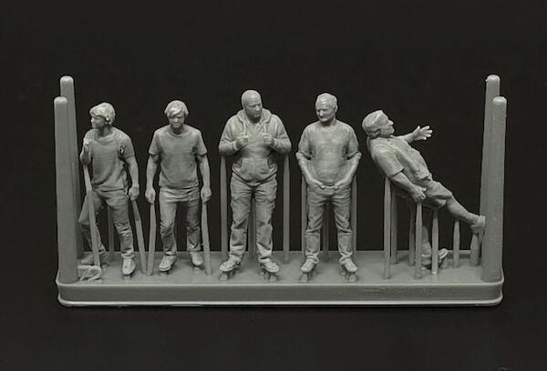 Aeroclub members-5 figures (3D print) BRL48188