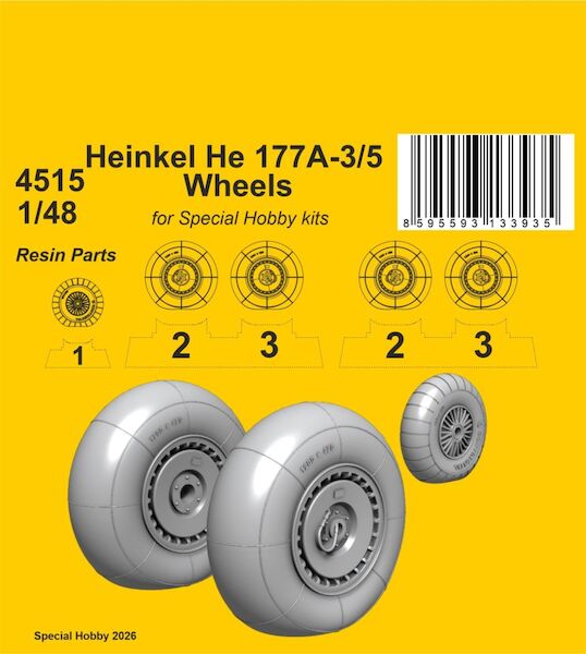 Heinkel He177A-3/5 Wheels (Special Hobby) CMKA4515